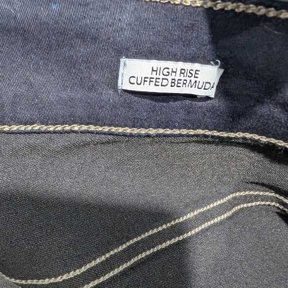 NWT Nine West Dark Wash High Rise Cuffed Bermuda Shorts in Size 20W - Picture 10 of 11